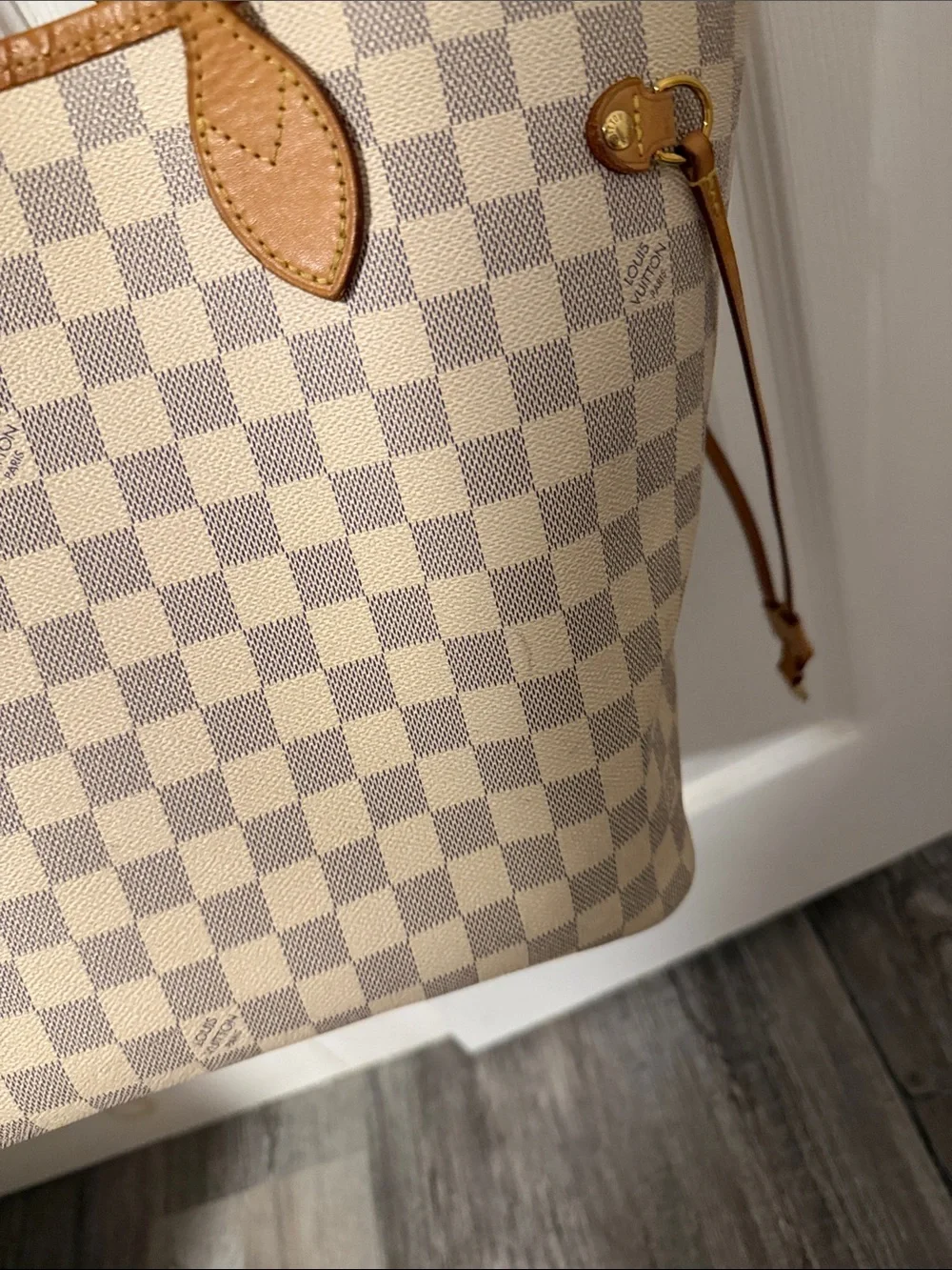 Louis Vuitton Damier Azur Rose Ballerine MM neverfull tote - Picture 4 of 17